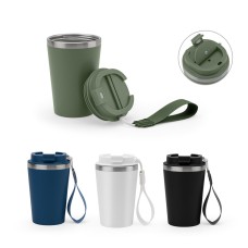 Copo de viagem em aço inox 90%  440 mL Personalizado  - 94377