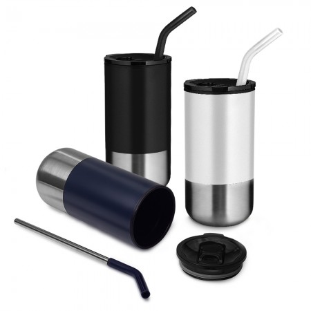 Copo Inox com Canudo 500mlPersonalizado 14997 