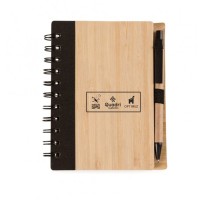  Bloco de Anotações  de Papelão  com Caneta Personalizado  -13775