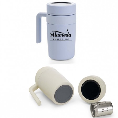 Caneca Térmica 500ml com Display LED  - 18641